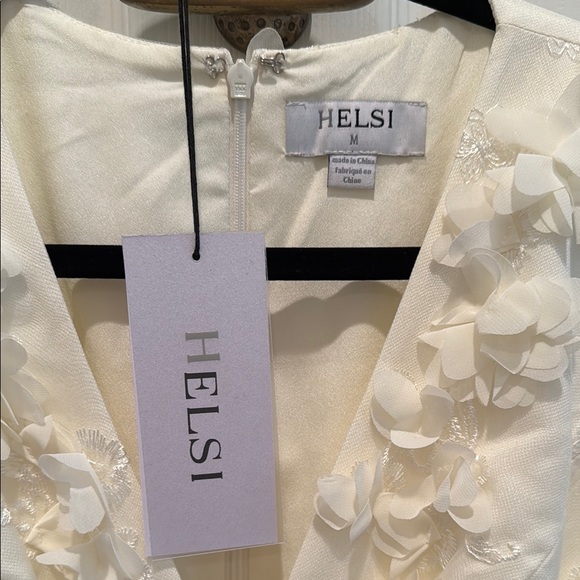 Anthropologie Helsi Blair Cream Floral Wedding Dress - Picture 7 of 8